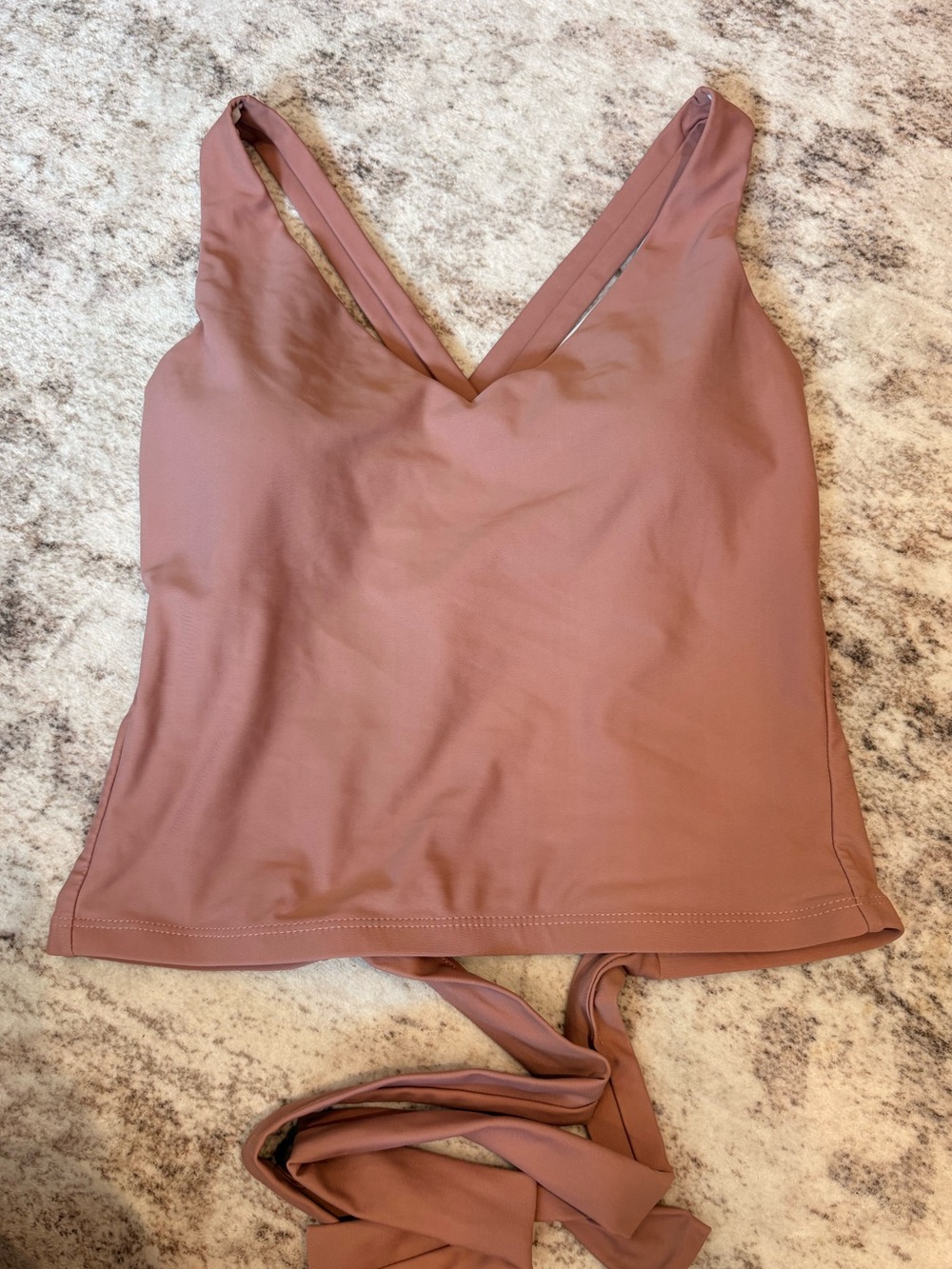 GEODE Swimwear Women's Rust Pink Bikini Top - S